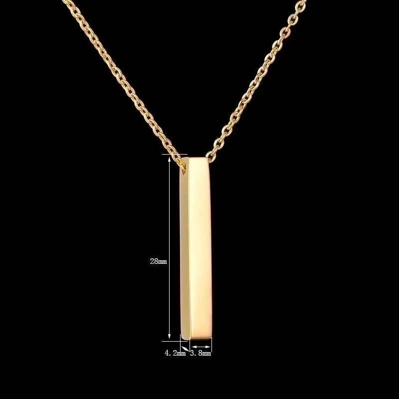 Rectangle Pendant Necklace