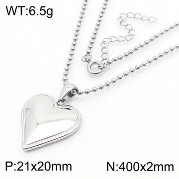 Necklace Classic Style Heart Shape