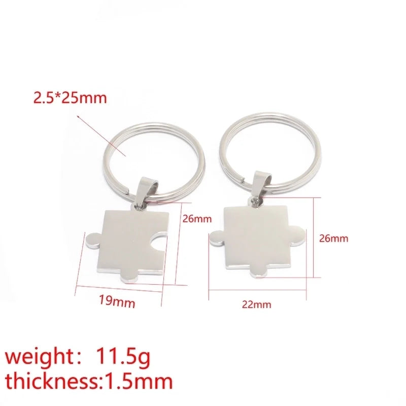 Puzzle keychain x 2