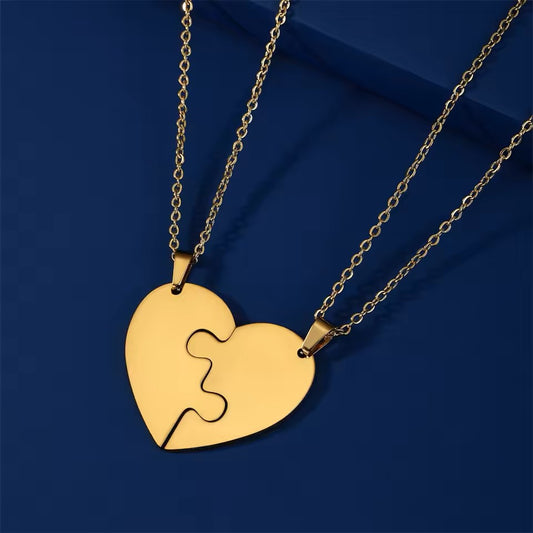 Heart Puzzle Necklace